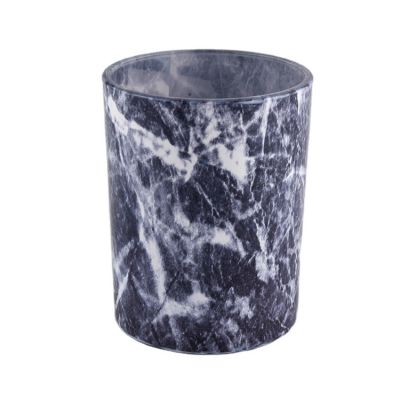 8 oz glass candle jar, marble glass candle holder wholesales