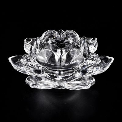 4 oz 6 oz 8 oz empty tealight lotus glass jars candle wholesales