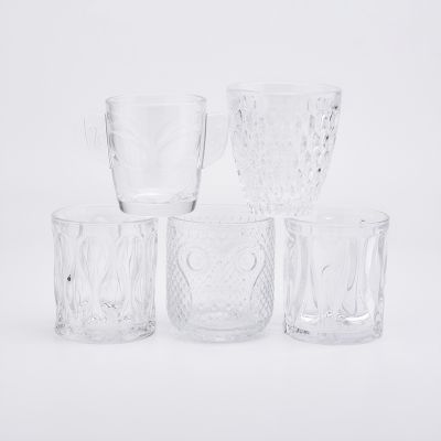 360ml newly animal shape clear cylinder candle jars wholesale