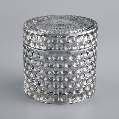 China Wholesale OEM glass geo luxury Candle Vessel Home Decor Candle Jar