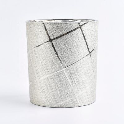 hot sales leather glass candle jar