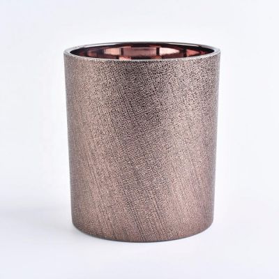 hot sale sleeve leather glass candle jar