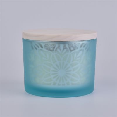 empty candle jar glass with lids