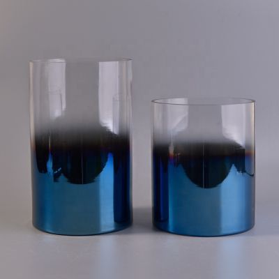 Tall cylinder glass candle containers for candle