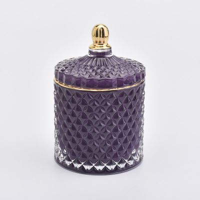 Luxury Glass Candle Jar With Lids