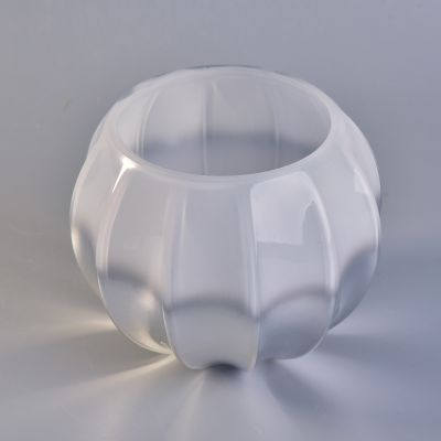 Luxury white candle glass jars