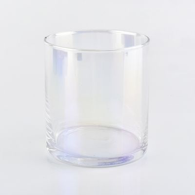 15oz iridescent glass candle containers for hotel decor