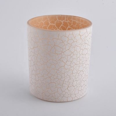 private label candle glass jar with color spraying decoration