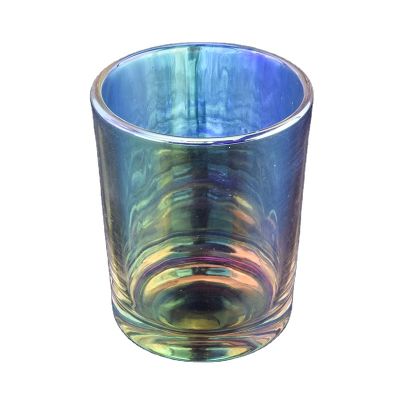 Suppliers Hot selling iridescent luxury glass candle jar