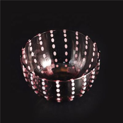 Wholesales customized clear luxury candle glass vessel