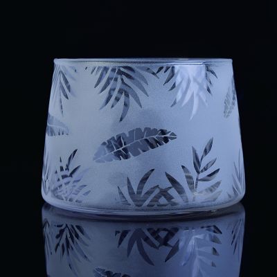 Modern matte candle tins glass table candle container wedding centerpieces wholesales