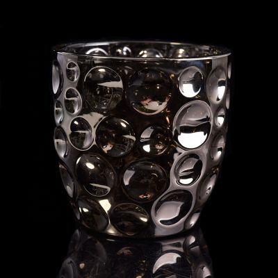 Luxury custom candle jar glass mercury candle jars holders wholesales