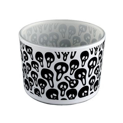 wide glass candle holders for 3 wicks candle