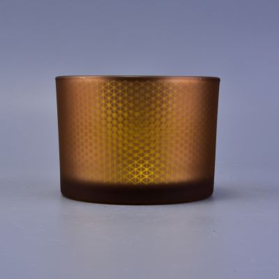 luxury candle containers, frosted candle jar 14 oz capacity