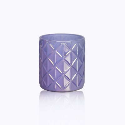 Factory price electroplating plating galvanized glass candle holder bulk