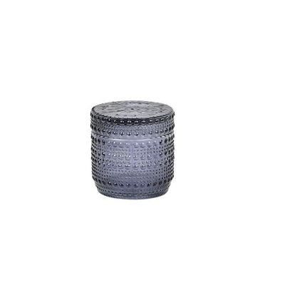 candle storage glass candle jar with airtight baoboo lid in bulk or package customized