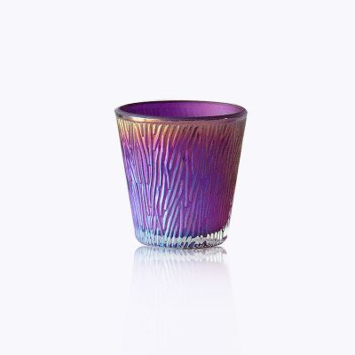 Eco-friendly custom cylinder glass candle holder glass tea light candle holder
