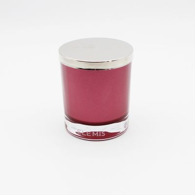8 oz Colorful Candle Jars Inside Spray Candle Container With Metal Lid