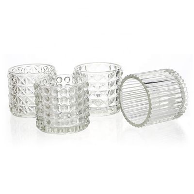 China Manufacturer Custom Frosted Clear Glass Bottle Candle Jars Wholesale