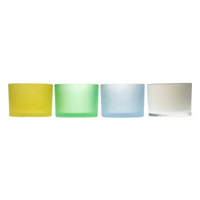 New Small Household Multi-Color Matte Candle Vessel Jars Candle Container