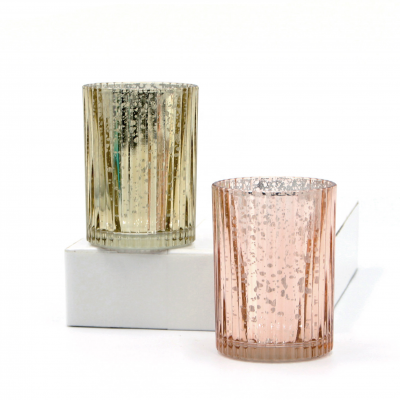 Customized High Quality Multi - Color Specification Plating Corrosion Candle Jar