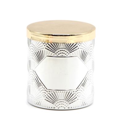 Wholesale Unique Luxury Large Vessel Vessels Glass Custom Jars Empty Candles Jar White Candle Holder