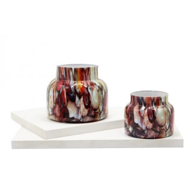 12oz Factory luxury glass candle vessels for home decor