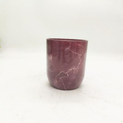 Streamlined high air-conditioning full cup wall smooth spray color candle holder durable