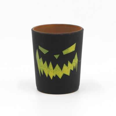 Matte Black Halloween Tealight Holder For Holiday Decoration