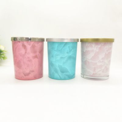 cheap custom glass jar with printing with custom lids