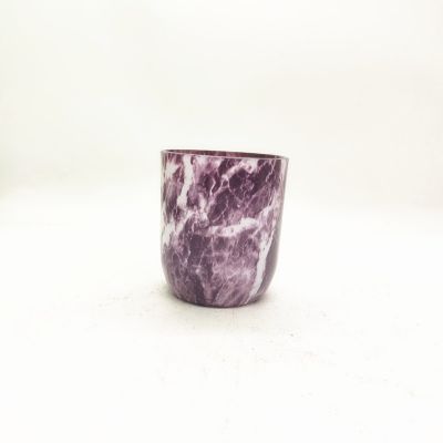 Streamlined Galaxy High-end Atmosphere Full Cup Wall Smooth Spray Color Candle Holder Durable