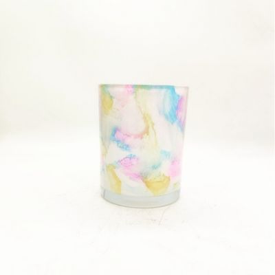 655ml rainbow colored memory girl's heart keeps beautiful candlestick