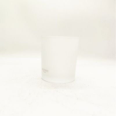 400ml translucent spray color letter logo glass high cold fashion candle holder
