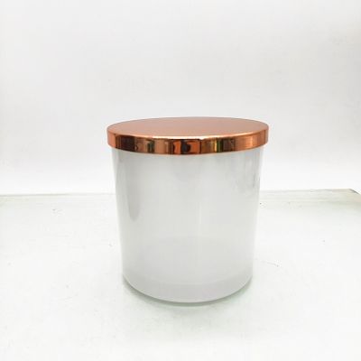 500 ml oz candlesticks with color custom rose golden lid candlesticks factory price