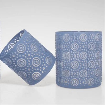 custom mold glass with unique design glass candle holder factory sedex audit