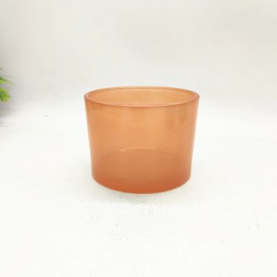 2020 New design 16 oz glass candle jar with translucent color