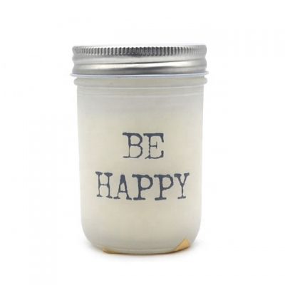 Pillar shape natural soy wax fragrance candle