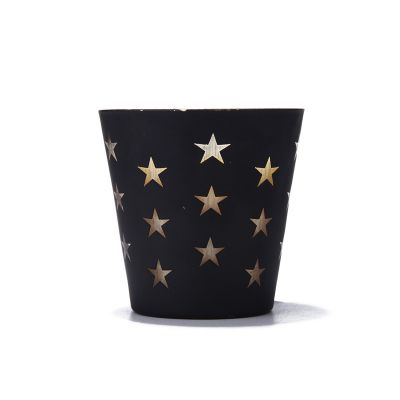 Wholesale custom scented candle cheap wedding star pattern candle in jar gift