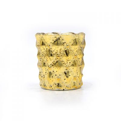 Wholesale electroplated colored massage candle container