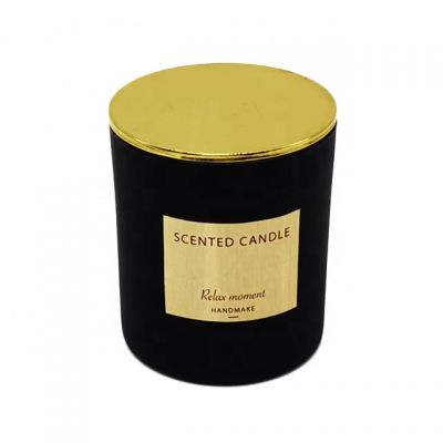 wholesale new design 4oz glass candle jars with decorative lids