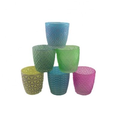 Wholesale glass candle holders clear candle jar for candle making