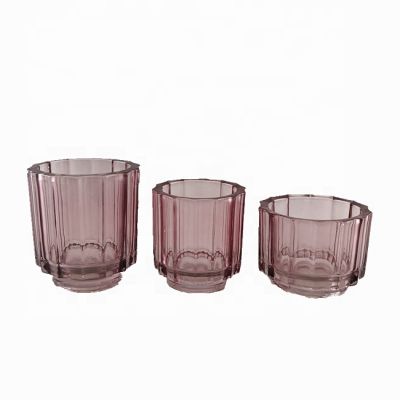 Manufacturers custom-made processing high quality simple glass bottle and glass candlestick household accessories custom Logo