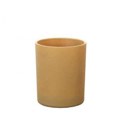 Wholesale unique Empty Frosted Candle Container Glass Jar