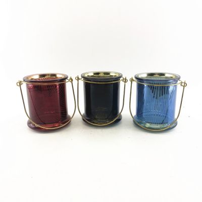 Christmas Color spraying candle holder metal candle holder t-lite metal iron frame candle holder t-lite