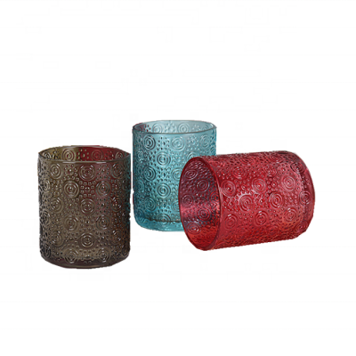 Wholesale wedding Glass Jar Candle Container/candle holder for home decoration