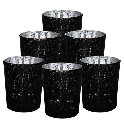 glass candle cup scented glass colored tealight candleholders mercury black glass votive candle holder