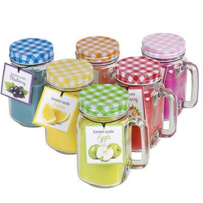 Natural Soy Wax votive glass mason jars for candle making scented candle glass jars with lid