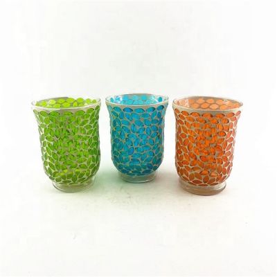 Expensive special mosaic candle holder church candle holder for wedding decoration