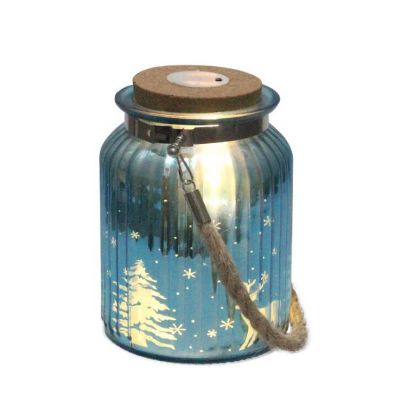 Custom Recycled Antique Clear Empty Crystal Glass Wax Candle Jar