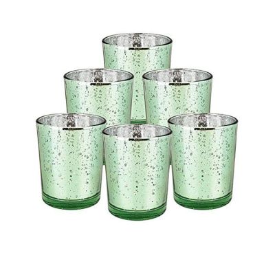 glass votive candle holder jars mercury glass custom candle jar glass